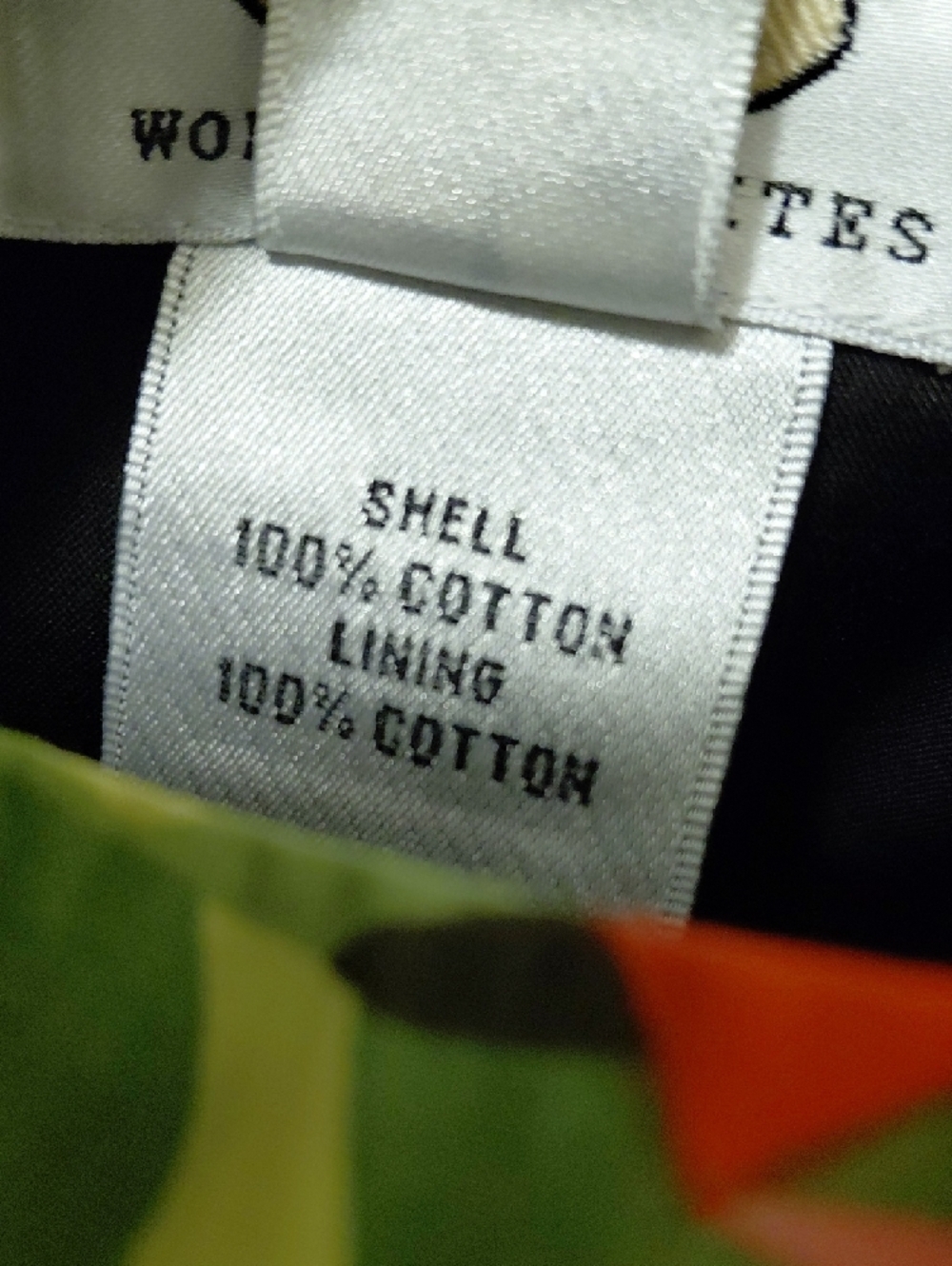 Talbots Green Orange Pink Floral A-Line Skirt - Picture 4 of 6